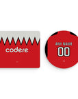 Mouse pad with the River Plate 2023-24 Away football shirt design by RIPA Football