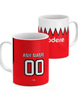Mug with the River Plate 2023-24 Away football shirt design by RIPA Football