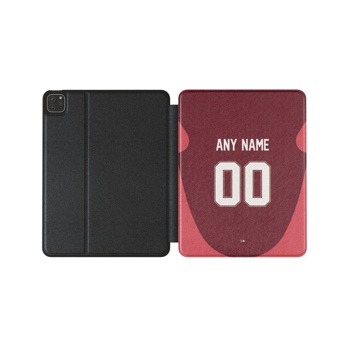 iPad case with the River Plate 2024 Away football shirt design by RIPA Football