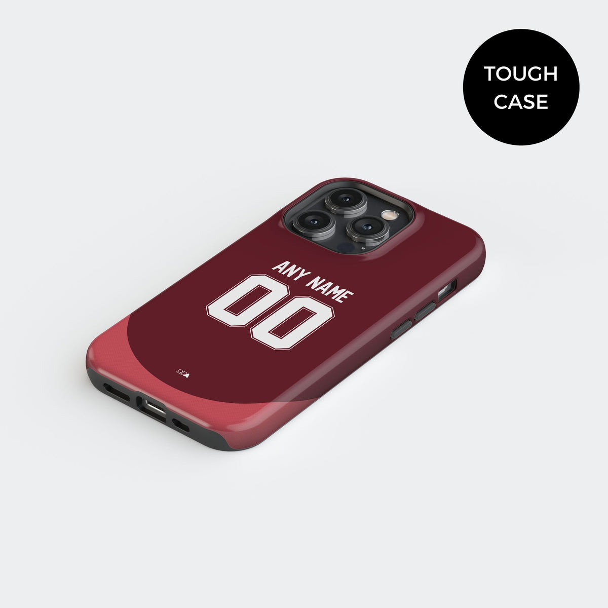 Phone case with the River Plate 2024 Away football shirt design by RIPA Football