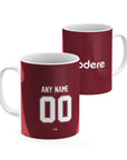 Mug with the River Plate 2024 Away football shirt design by RIPA Football