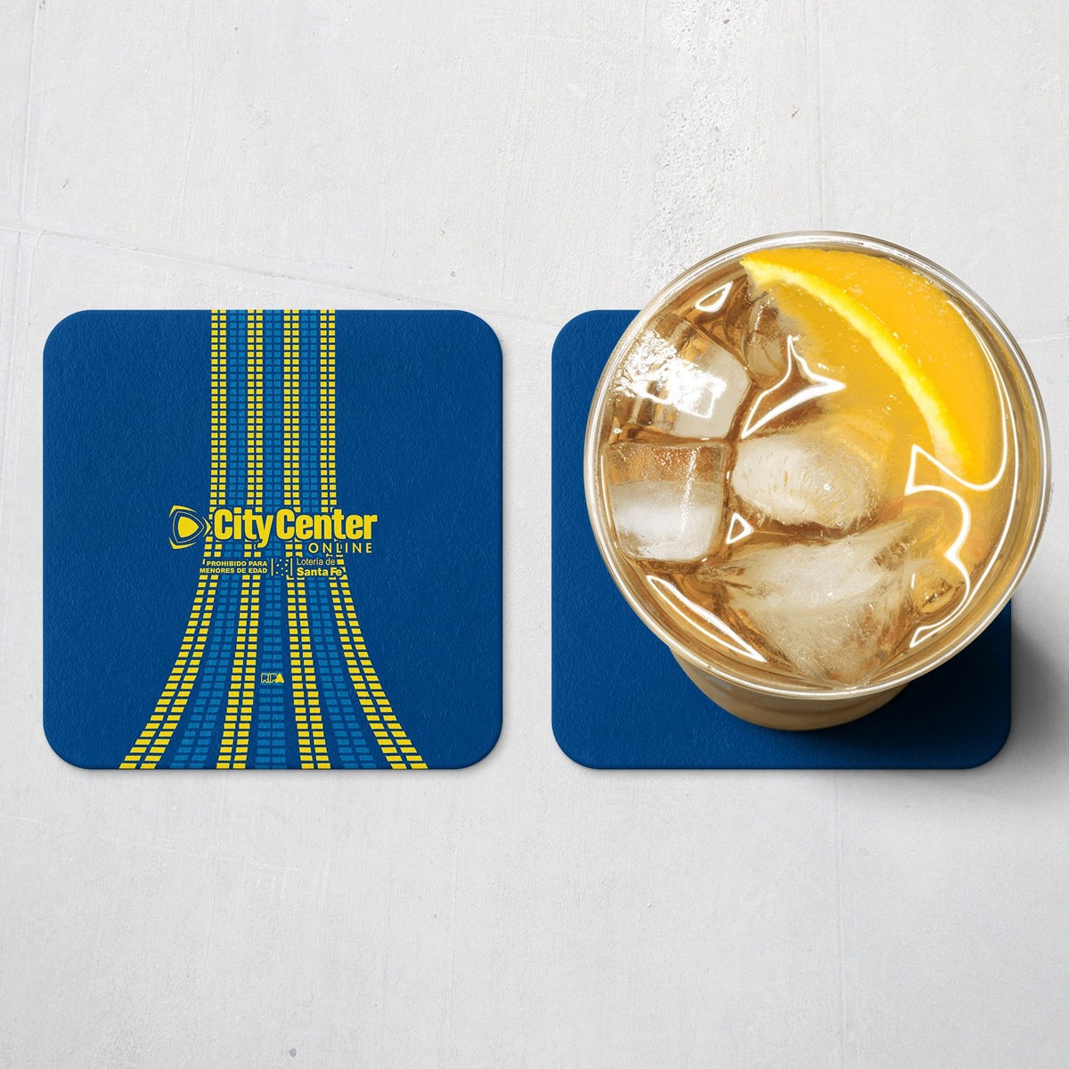 Coaster with the Rosario Central 2026 Third football shirt design by RIPA Football