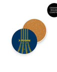 Coaster with the Rosario Central 2026 Third football shirt design by RIPA Football