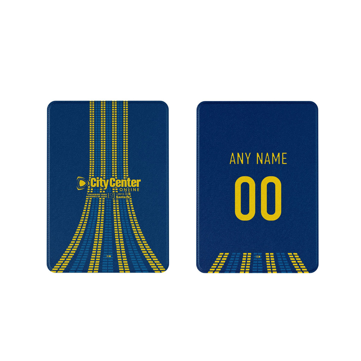 iPad case with the Rosario Central 2026 Third football shirt design by RIPA Football