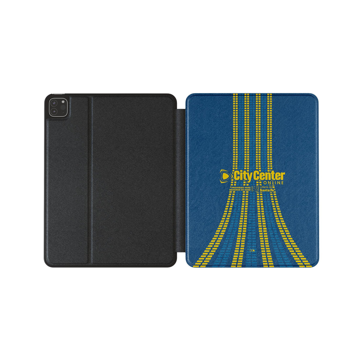 iPad case with the Rosario Central 2026 Third football shirt design by RIPA Football