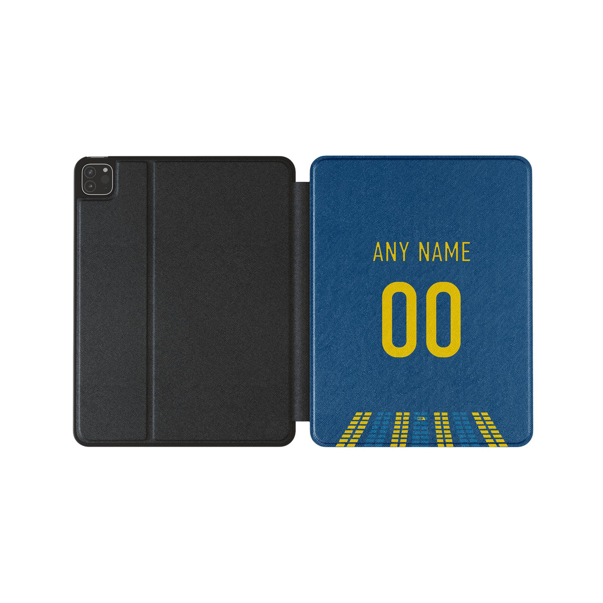 iPad case with the Rosario Central 2026 Third football shirt design by RIPA Football