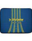 Laptop sleeve with the Rosario Central 2026 Third football shirt design by RIPA Football