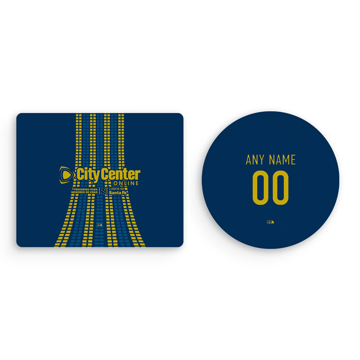 Mouse pad with the Rosario Central 2026 Third football shirt design by RIPA Football