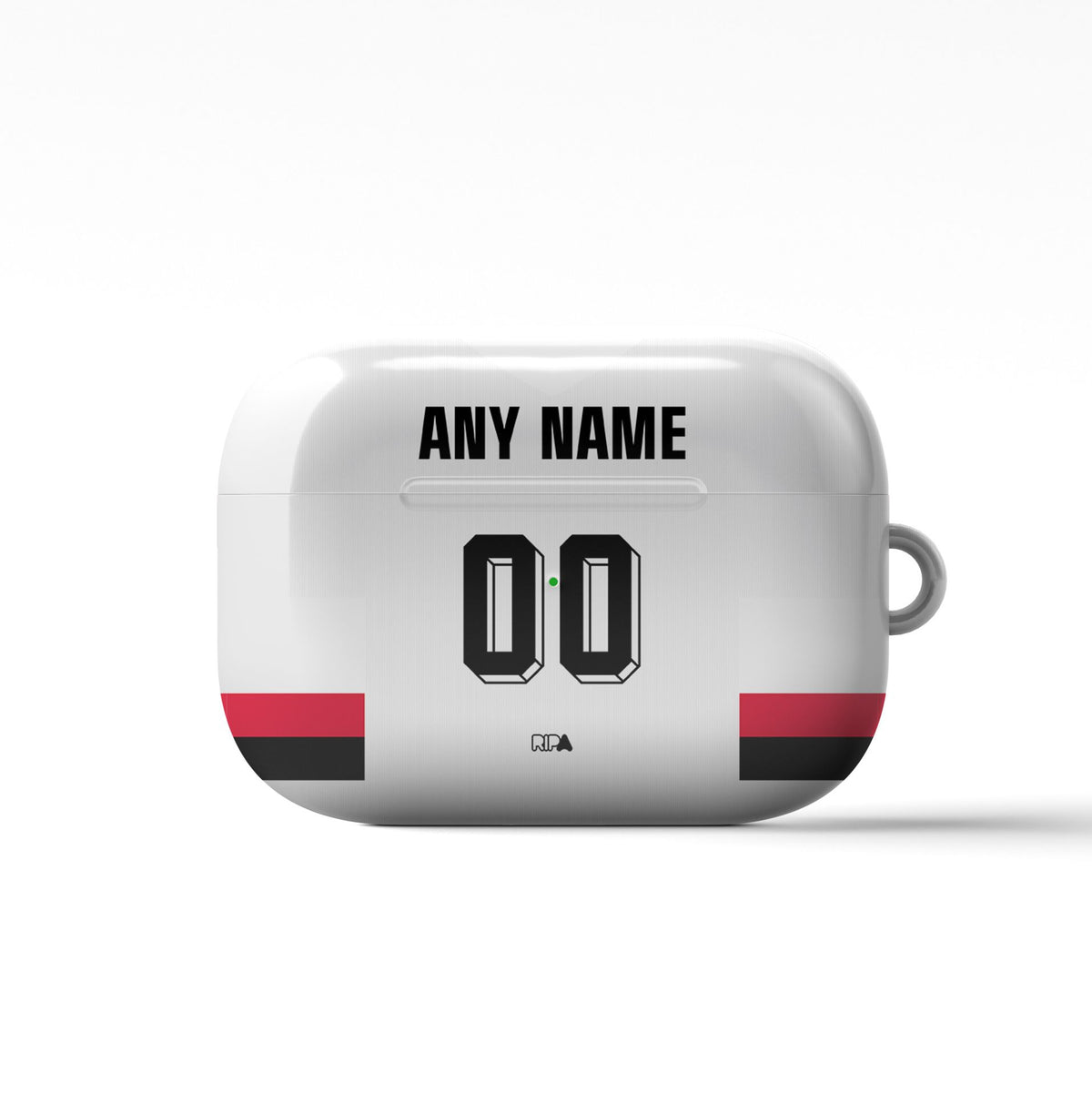 AirPods case with the Sampdoria 2026-27 Away football shirt design by RIPA Football