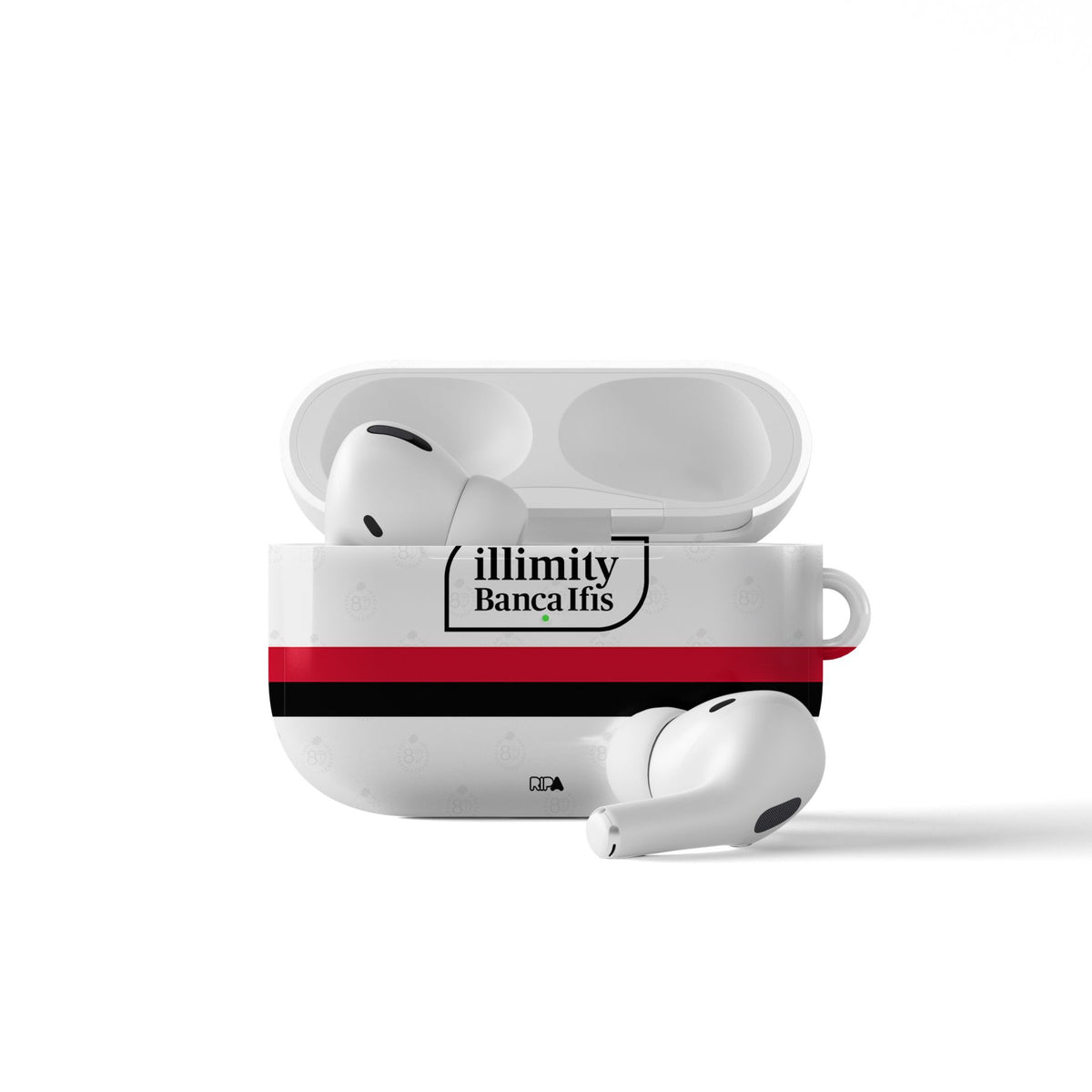 AirPods case with the Sampdoria 2026-27 Away football shirt design by RIPA Football