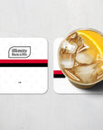 Coaster with the Sampdoria 2026-27 Away football shirt design by RIPA Football
