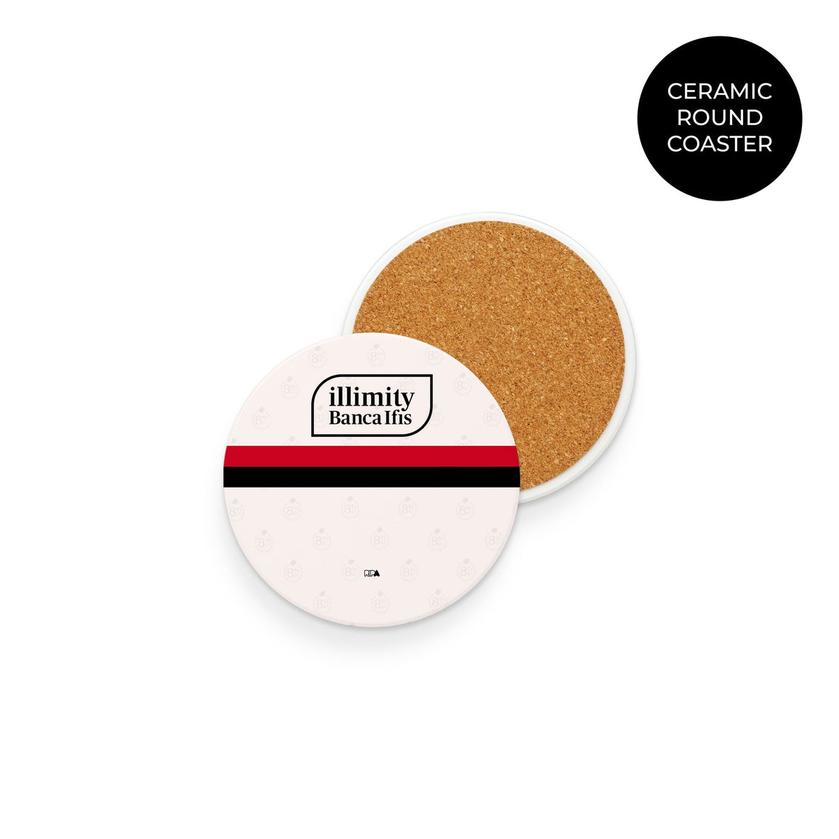 Coaster with the Sampdoria 2026-27 Away football shirt design by RIPA Football