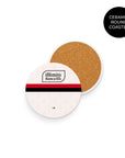Coaster with the Sampdoria 2026-27 Away football shirt design by RIPA Football
