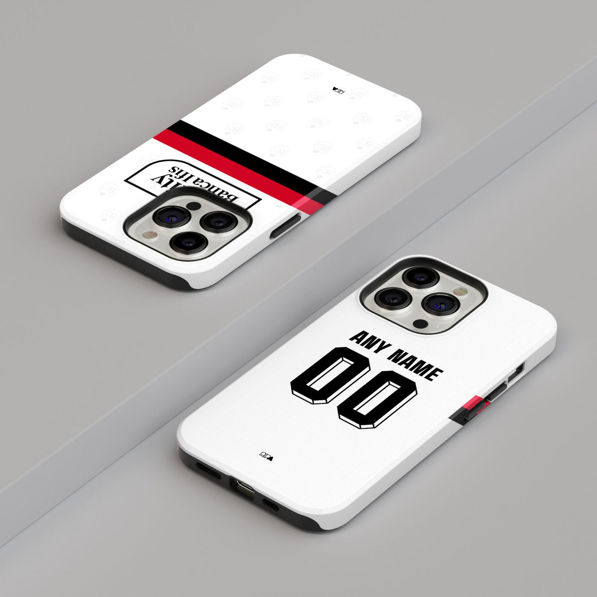 Phone case with the Sampdoria 2026-27 Away football shirt design by RIPA Football