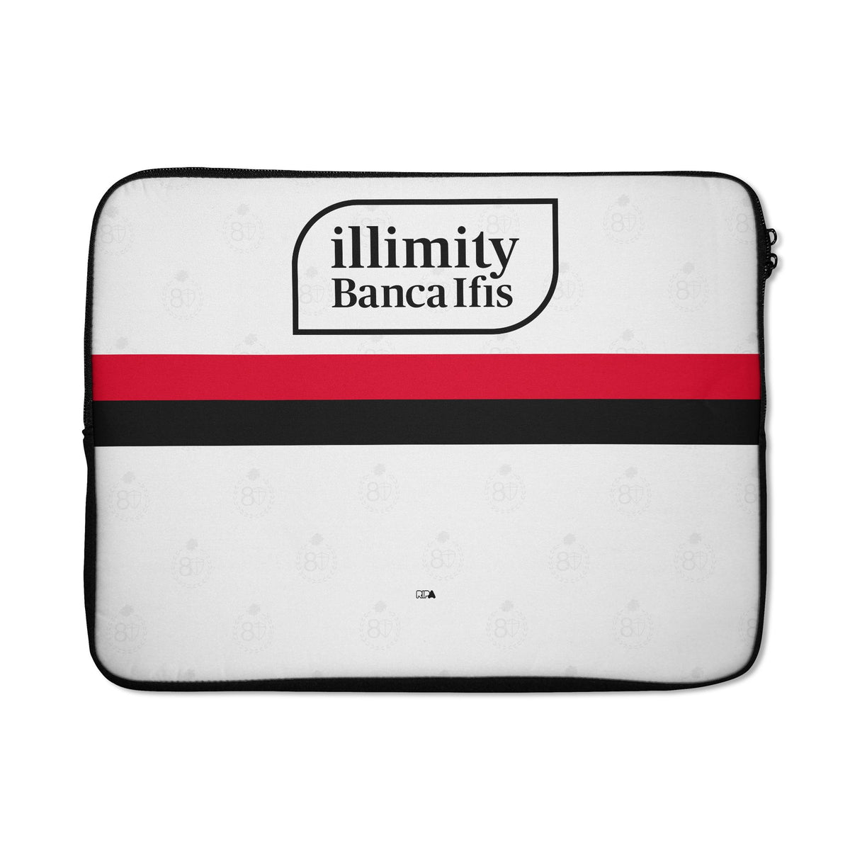 Laptop sleeve with the Sampdoria 2026-27 Away football shirt design by RIPA Football
