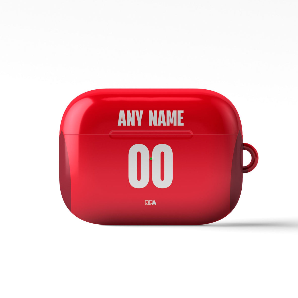 AirPods case with the Braga 2024-25 Home football shirt design by RIPA Football