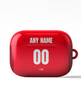 AirPods case with the Braga 2024-25 Home football shirt design by RIPA Football