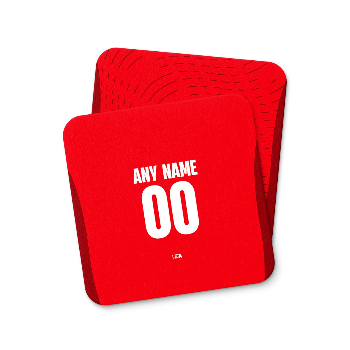 Coaster with the Braga 2024-25 Home football shirt design by RIPA Football