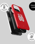 Phone case with the Braga 2024-25 Home football shirt design by RIPA Football