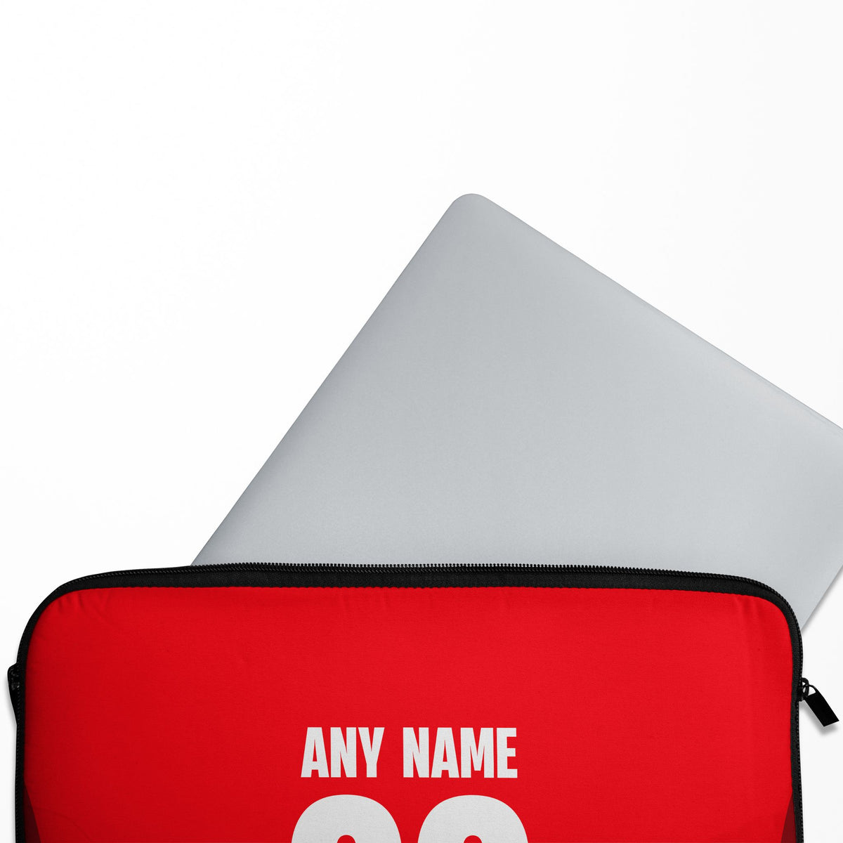Laptop sleeve with the Braga 2024-25 Home football shirt design by RIPA Football