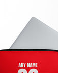 Laptop sleeve with the Braga 2024-25 Home football shirt design by RIPA Football