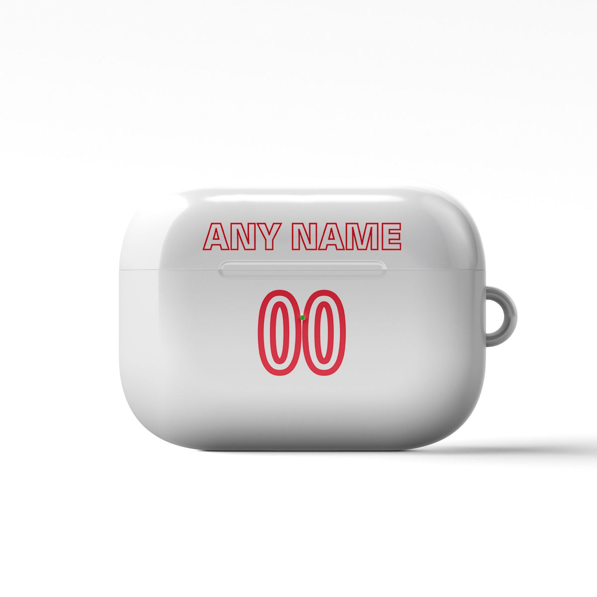 AirPods case with the Freiburg 2026-27 Away football shirt design by RIPA Football