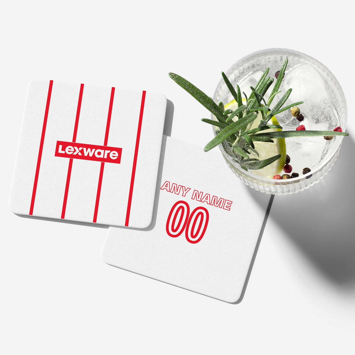 Coaster with the Freiburg 2026-27 Away football shirt design by RIPA Football