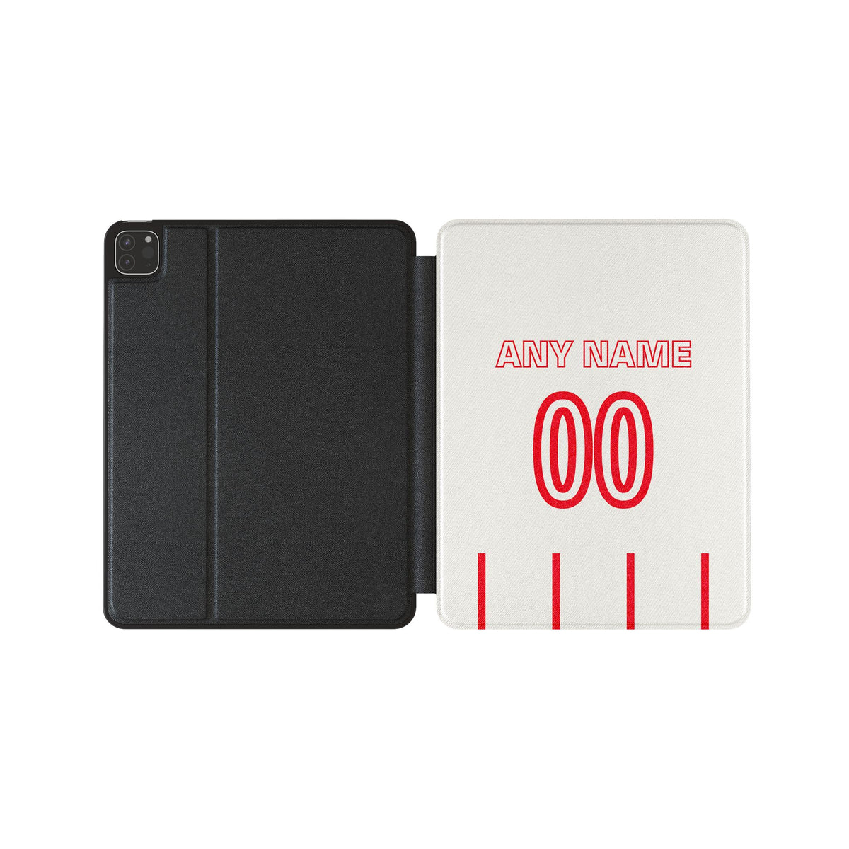iPad case with the Freiburg 2026-27 Away football shirt design by RIPA Football