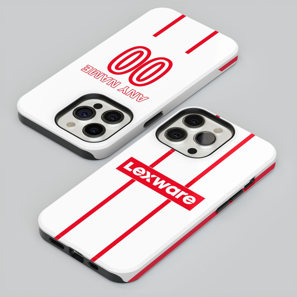 Phone case with the Freiburg 2026-27 Away football shirt design by RIPA Football