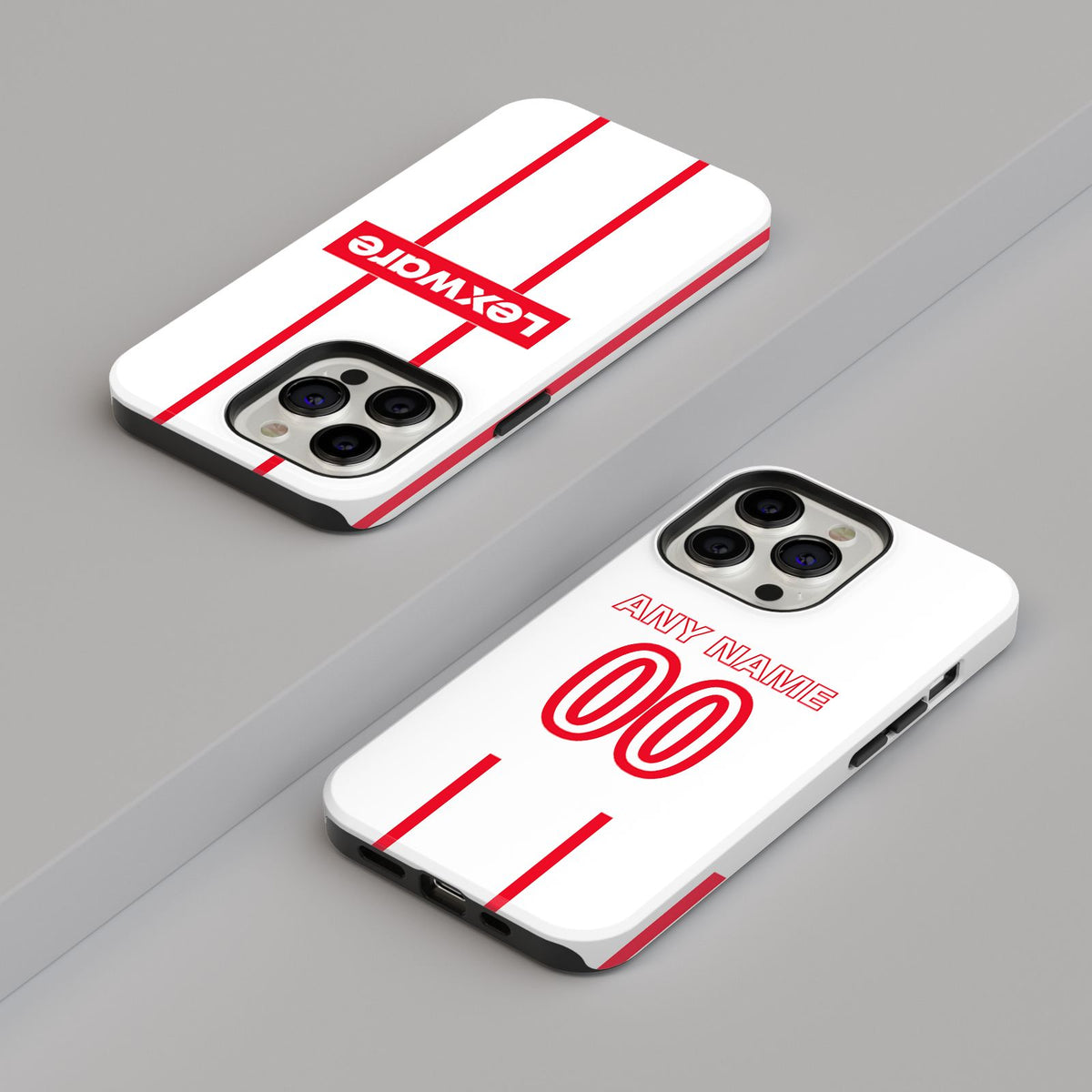 Phone case with the Freiburg 2026-27 Away football shirt design by RIPA Football