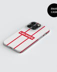 Phone case with the Freiburg 2026-27 Away football shirt design by RIPA Football