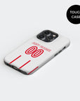 Phone case with the Freiburg 2026-27 Away football shirt design by RIPA Football
