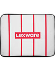 Laptop sleeve with the Freiburg 2026-27 Away football shirt design by RIPA Football