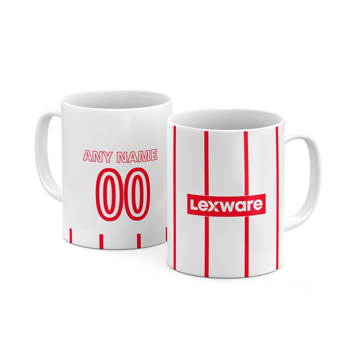 Mug with the Freiburg 2026-27 Away football shirt design by RIPA Football