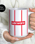 Mug with the Freiburg 2026-27 Away football shirt design by RIPA Football