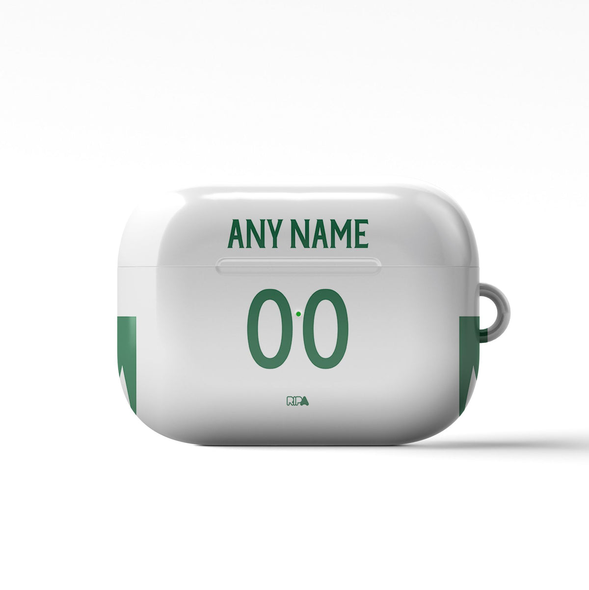 AirPods case with the Sporting 2025-26 Fourth football shirt design by RIPA Football