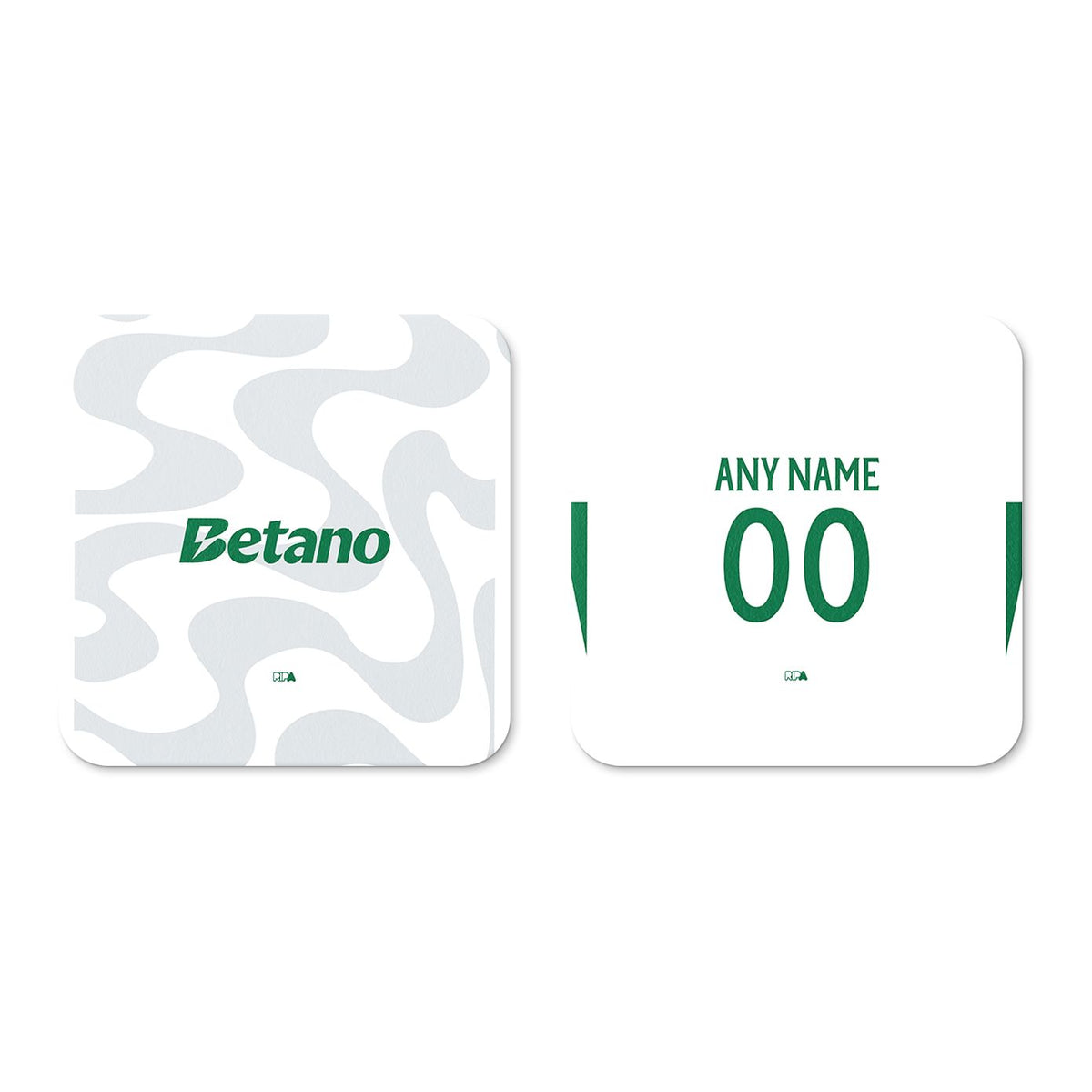 Coaster with the Sporting 2025-26 Fourth football shirt design by RIPA Football