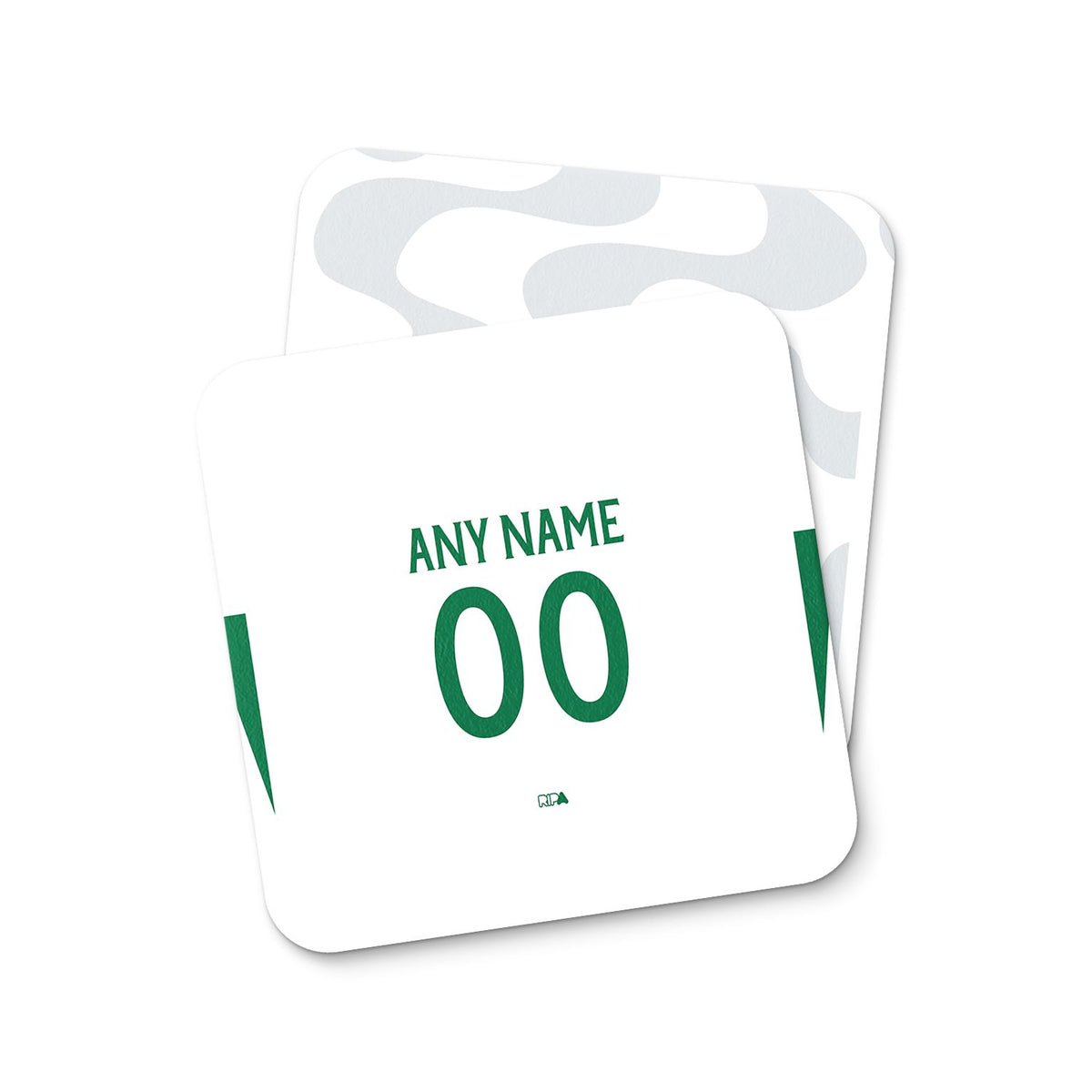 Coaster with the Sporting 2025-26 Fourth football shirt design by RIPA Football