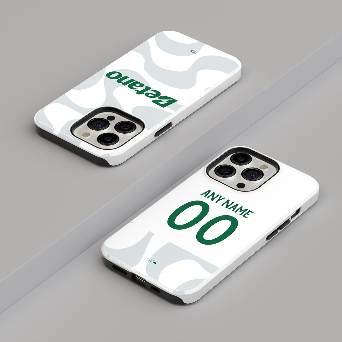 Phone case with the Sporting 2025-26 Fourth football shirt design by RIPA Football