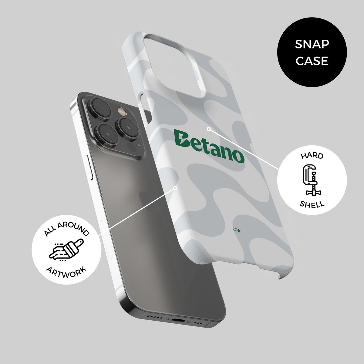 Phone case with the Sporting 2025-26 Fourth football shirt design by RIPA Football
