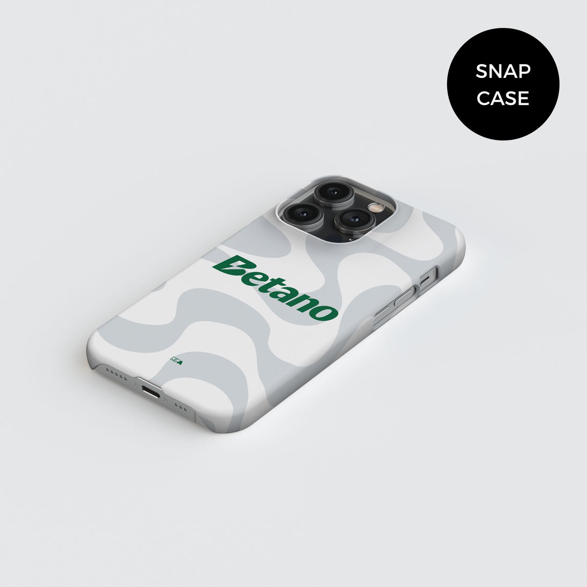 Phone case with the Sporting 2025-26 Fourth football shirt design by RIPA Football