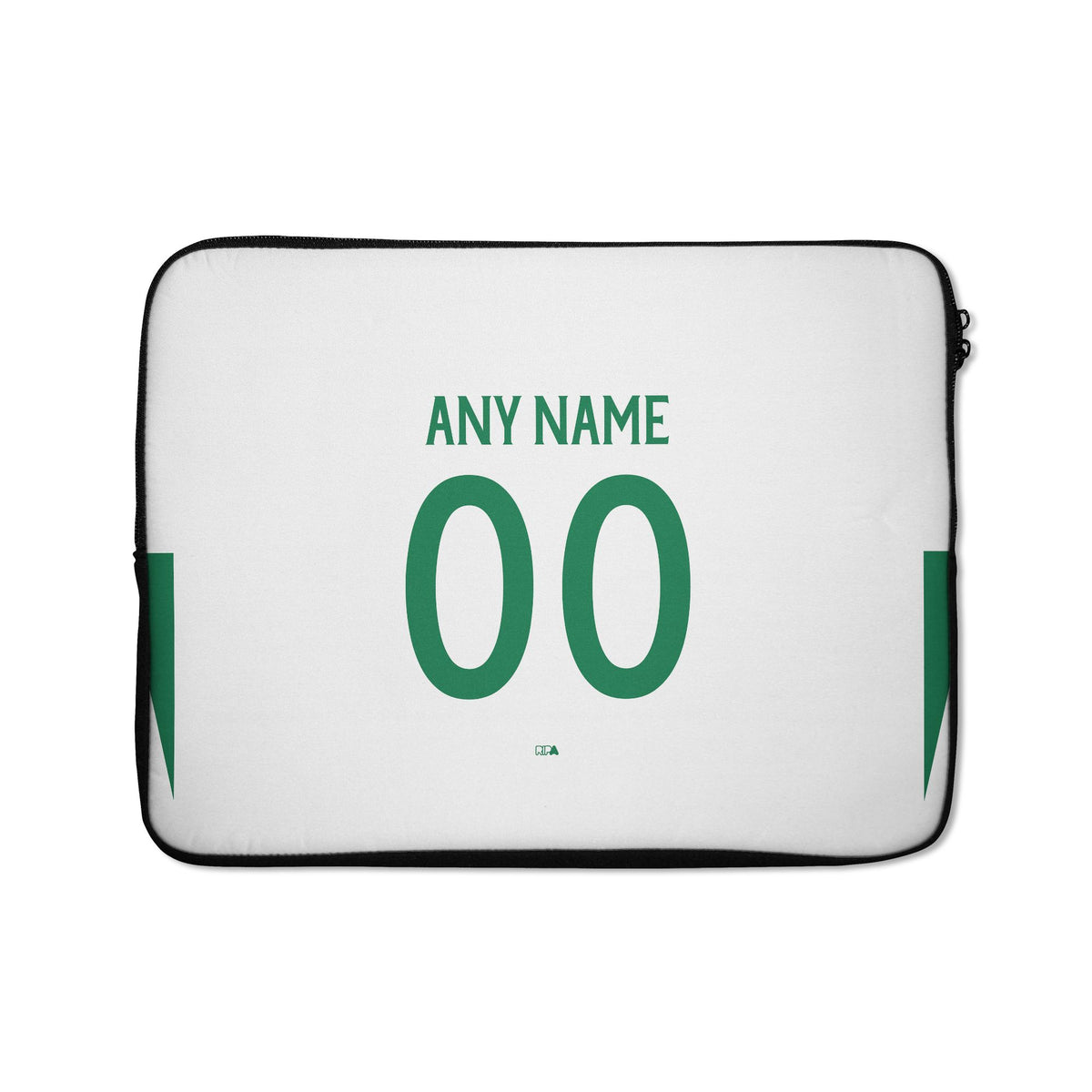Laptop sleeve with the Sporting 2025-26 Fourth football shirt design by RIPA Football