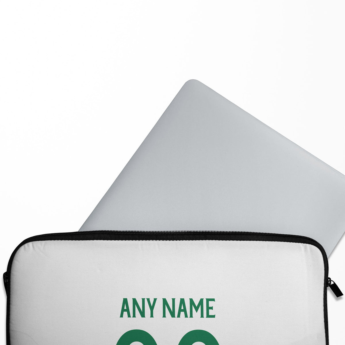Laptop sleeve with the Sporting 2025-26 Fourth football shirt design by RIPA Football