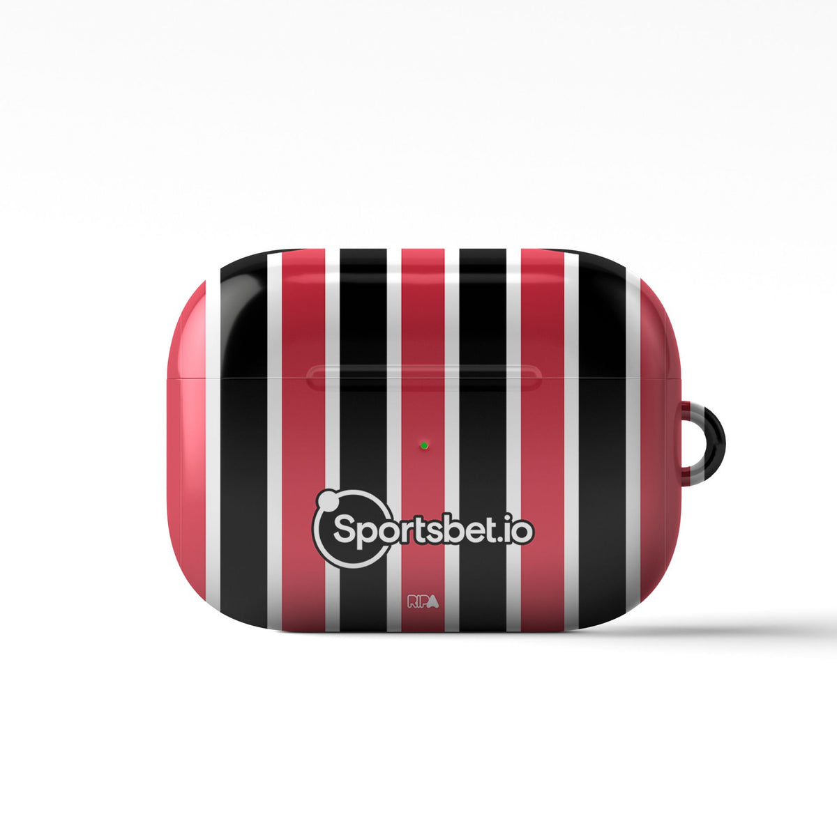 AirPods case with the São Paulo 2023-24 Away football shirt design by RIPA Football