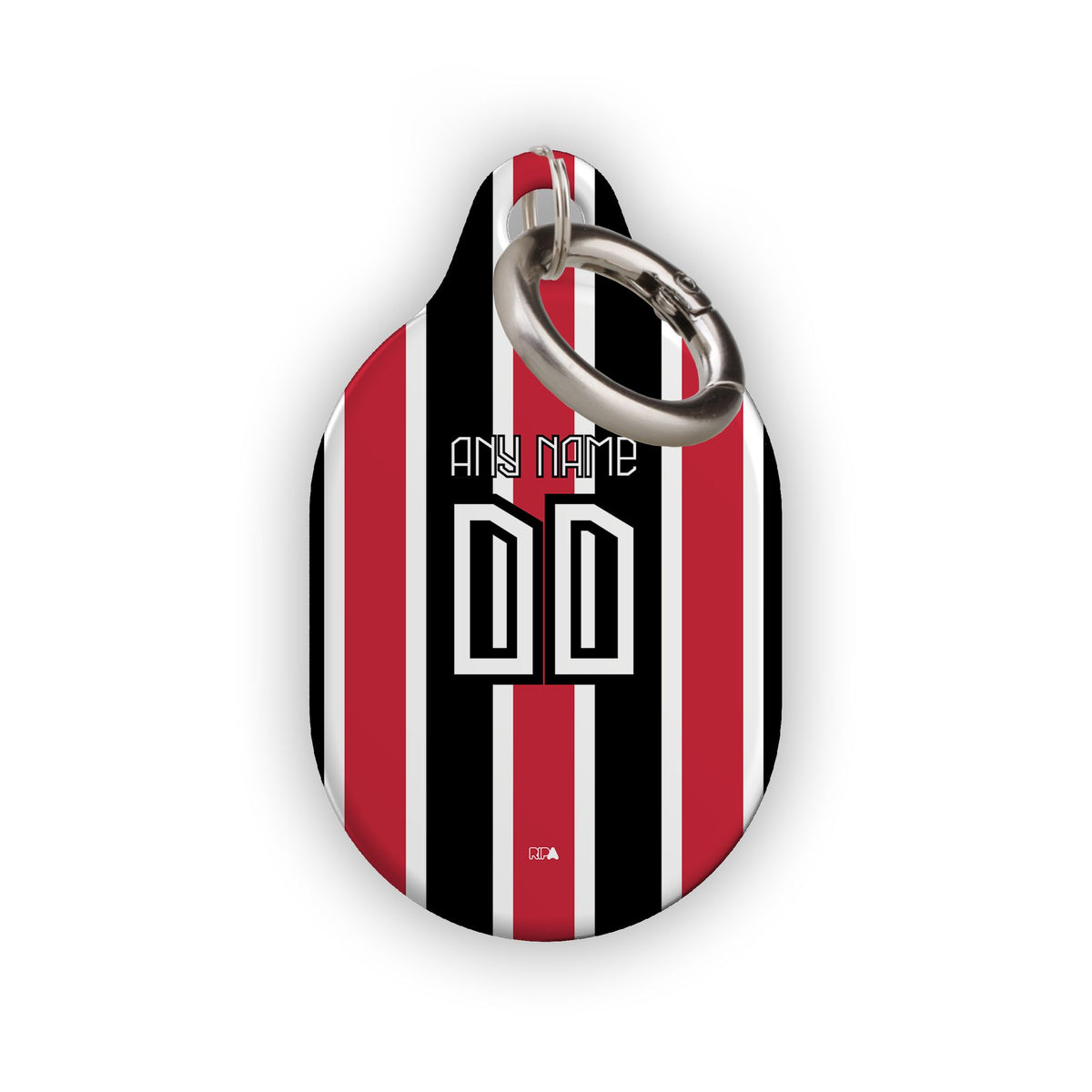 AirTag holder with the São Paulo 2023-24 Away football shirt design by RIPA Football