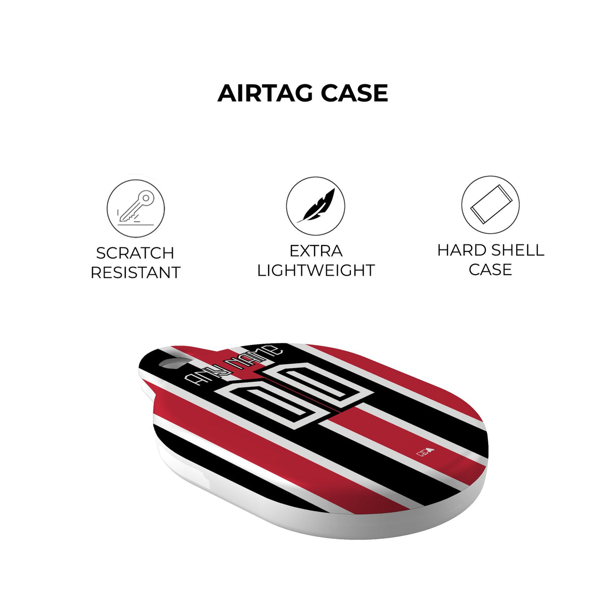 AirTag holder with the São Paulo 2023-24 Away football shirt design by RIPA Football