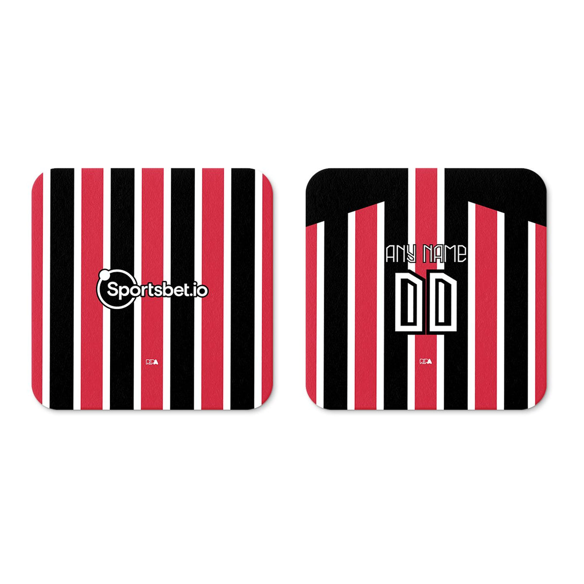 Coaster with the São Paulo 2023-24 Away football shirt design by RIPA Football