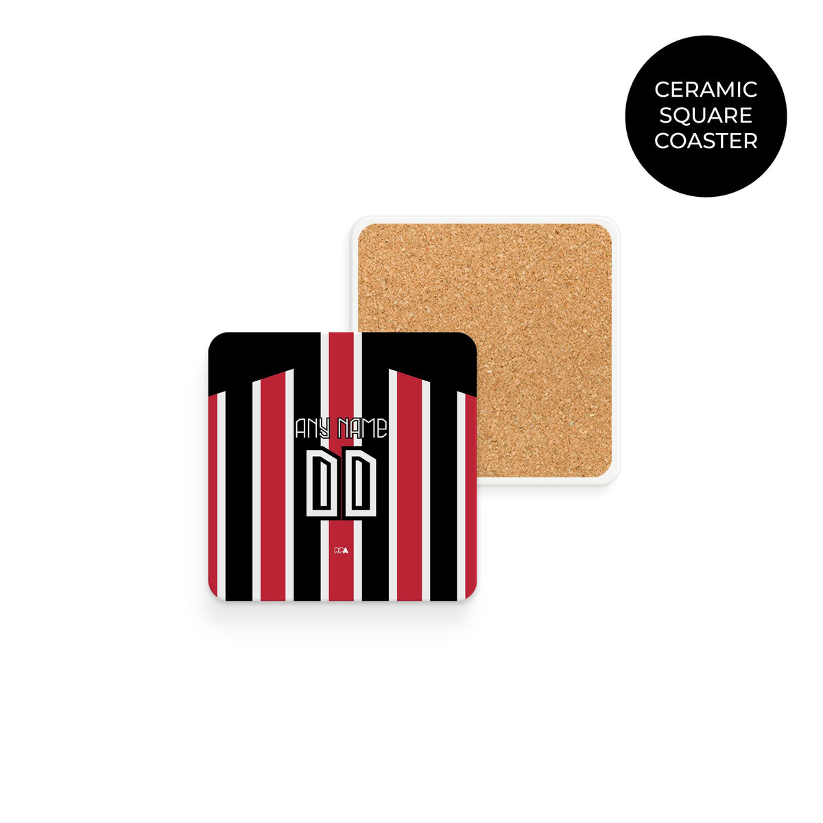 Coaster with the São Paulo 2023-24 Away football shirt design by RIPA Football
