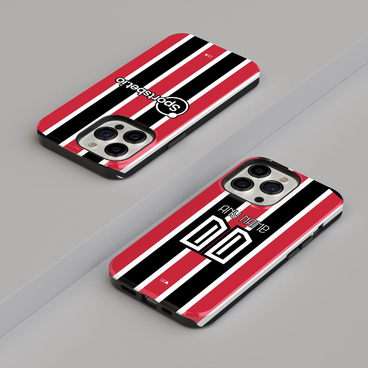 Phone case with the São Paulo 2023-24 Away football shirt design by RIPA Football