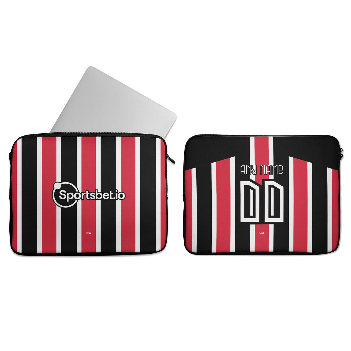 Laptop sleeve with the São Paulo 2023-24 Away football shirt design by RIPA Football
